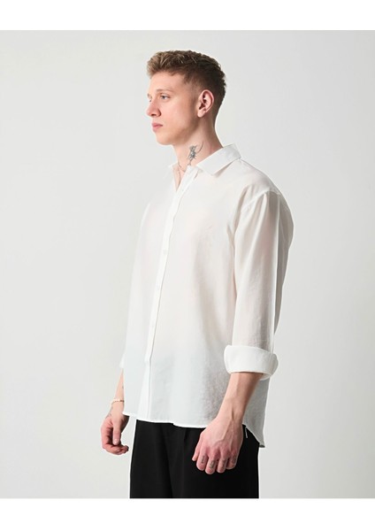 Oversize Saten Dokulu Erkek Gömlek modelleri