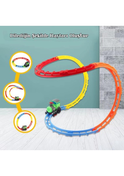 Oyuncak Mavi Takla Atan Çılgın Tren Seti - Çılgın Tren D9081 fiyatları