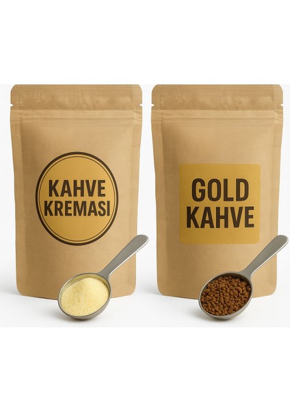 Gold Kahve 100 gr & Kahve Kreması 200 gr – 2’li Lezzet Seti