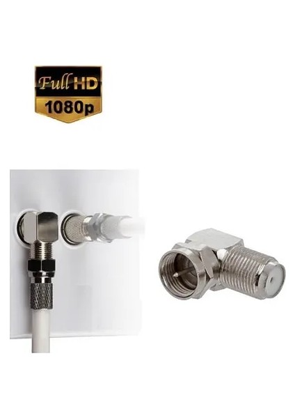 5 Metre Hazır Uydu Anten Kablosu L Tipi 90 Derece F Konnektörlü Full Hd 1080P Çanak Anten Kablosu fiyatları