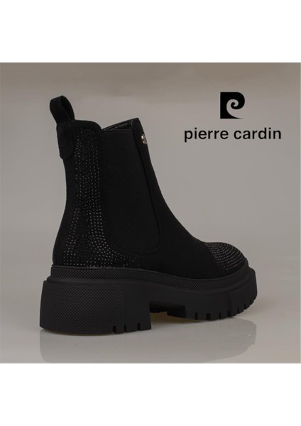 Siyah Taş Detaylı Süet Kadın Chelsea Bot indirimleri