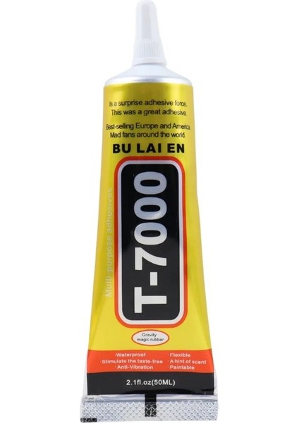 Zhanlida T7000 Ekran Dokunmatik Siyah Silikon Yapıştırıcı 50ML ( 5 Adet )