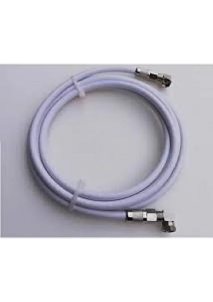 4 Metre Hazır Uydu Anten Kablosu L Tipi 90 Derece F Konnektörlü Full Hd 1080P Çanak Anten Kablosu