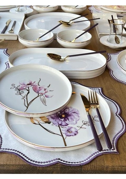 Yemek Takımı Modern Violet 83 Parça 6 Kişilik indirimleri