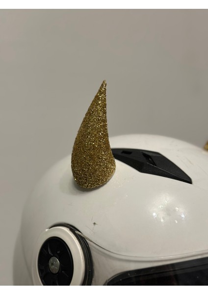 Motor & Motosiklet Gold Simli Şeytan Boynuzu Kask Dış Aksesuar modelleri