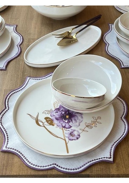 Yemek Takımı Modern Violet 32 Parça 6 Kişilik fiyatları