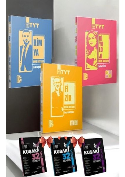 2026 Tyt Fizik Kimya Biyoloji Konu Ders Notları Fen Bilimleri Sayısal+ 96 Adet Tyt Deneme Hediye