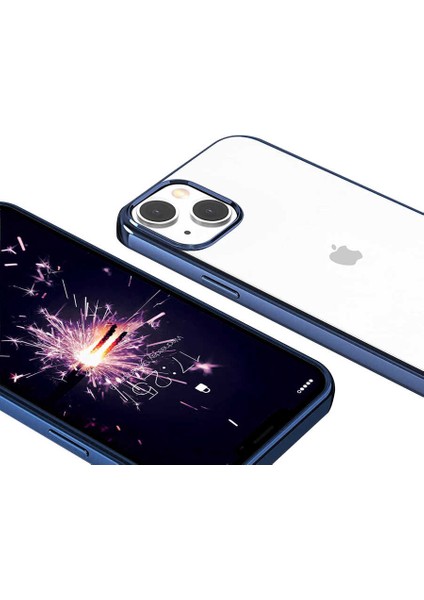 iPhone 13 Kılıf Mbfx Pixel Kapak-Lacivert