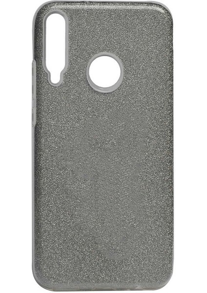 Huawei P40 Lite E Kılıf Mbfx Shining Silikon-Gri