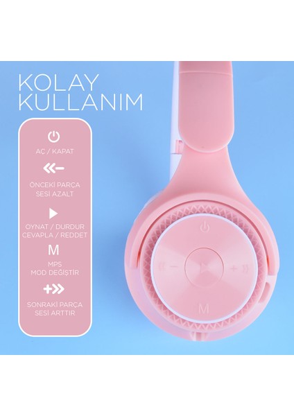 Mbfx M6 Pro Ayarlanabilir ve Katlanabilir Kulak Üstü Bluetooth Kulaklık-Beyaz fiyatları