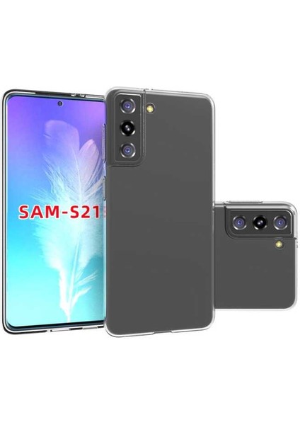 Galaxy S21 Kılıf Mbfx Süper Silikon Kapak-Renksiz