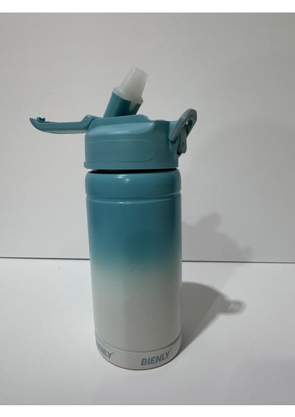 Bienly Degrade Paslanmaz Çelik Matara Pipetli 500ML Mint Yeşili - 304 fiyatları