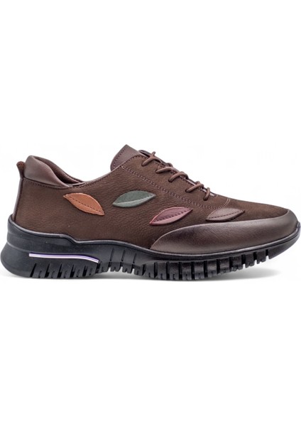 9406 Kadın Hakiki Deri Comfort Ayakkabı Kahverengi