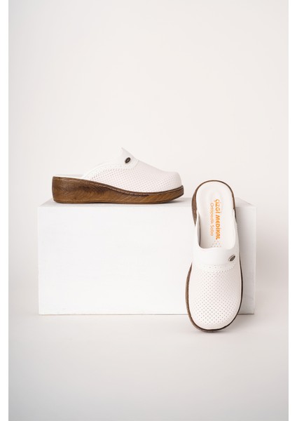 Beyaz Vivacolor Klasik Kadın Sabo Terlik Ortopedik Doktor Hemşire Hastane Terliği fiyatları