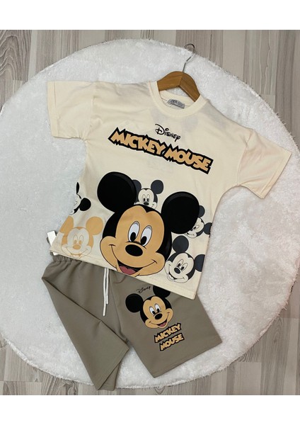 Mickey Mouse Mükemmel Baskı Kaliteli Erkek Çocuk Alt Üst Takım