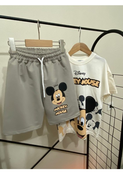 Mickey Mouse Mükemmel Baskı Kaliteli Erkek Çocuk Alt Üst Takım fiyatları