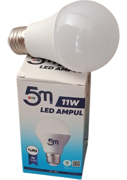 11W LED Ampul (Beyaz IŞIK)6500K/990 Lümen