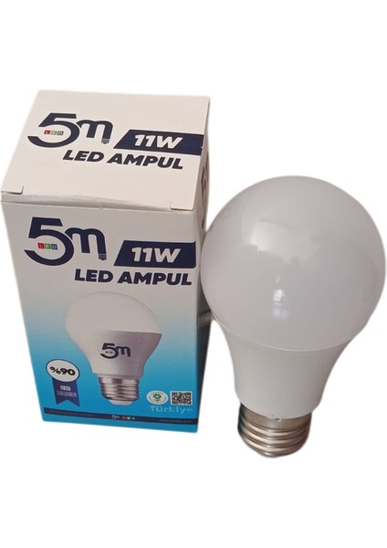 11W LED Ampul (Beyaz IŞIK)6500K/990 Lümen fiyatları