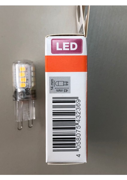 10 Adet G9 LED Lamba 220V 2,6W=30W=320 Lümen 4000 Kelvin Günışığı 15,000 Saat 14MMX43MM modelleri