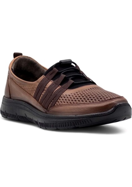 8278 Kadın Hakiki Deri Comfort Ayakkabı Taba modelleri