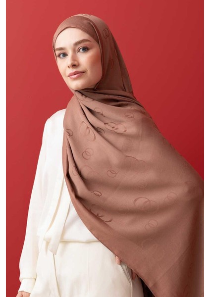 Zincir Kare Taba Pamuk İpek Şal 70x210 modelleri