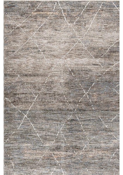 Petra E008A Krem Gri Salon Oturma Yatak Odası Halısı