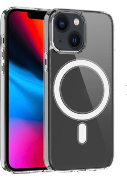 iPhone 14 Plus 6.7inç Magsafe Uyumlu Manyetik Sert Silikon Kılıf