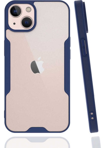 iPhone 13 Mini Kılıf Mbfx Parfe Kapak-Lacivert