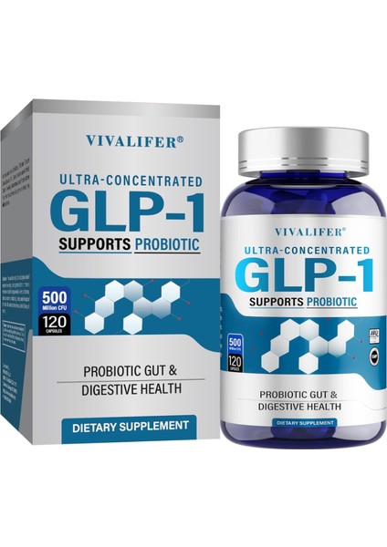 Glp-1 Supplement Glp-Activate With Cfu Multi-Strain Probiotics For Gut Health Digestive 120 Capsules