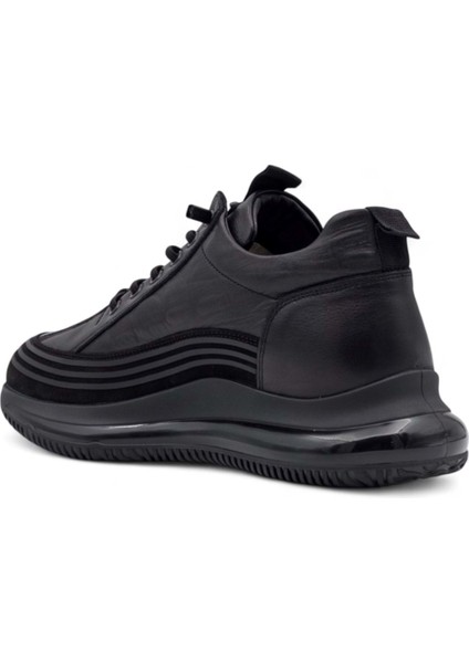 E053 Erkek Hakiki Deri Spor Ayakkabı Siyah fırsatları