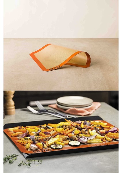 Fırınlı ve Kendinden Yağlı, 30X40 cm Silikon Pişirme ve Hamur Açma Matı modelleri