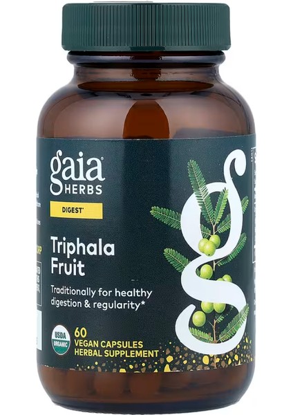 Triphala Fruit, 60 Vegan Capsules