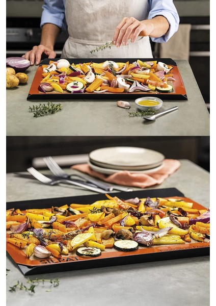 Fırınlı ve Kendinden Yağlı, 30X40 cm Silikon Pişirme ve Hamur Açma Matı fırsatları