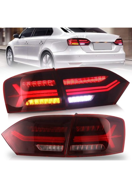 Vw Jetta 2011-2014 Mk6 Audi Dizayn Kırmızı Ledli Arka Stop
