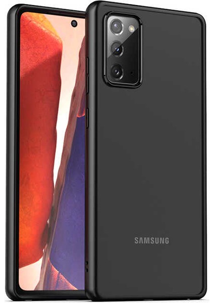 Galaxy Note 20 Kılıf Mbfx Hom Silikon-Siyah
