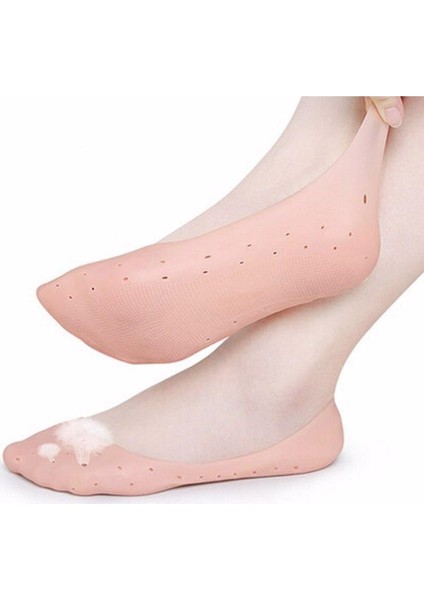 Ergonomik Silikon Patik Ten Rengi Topuk Çatlak Çorabı Silikon Patik Çorap fiyatları