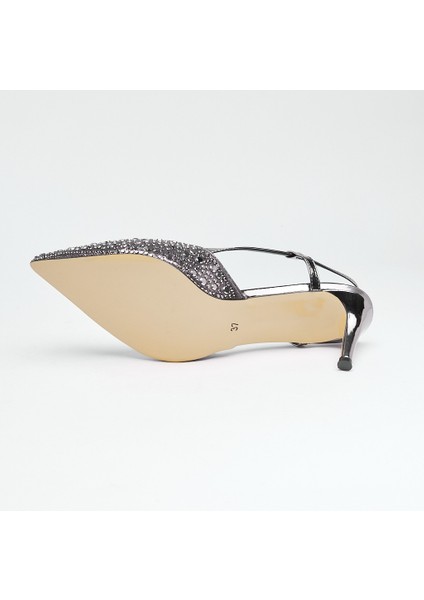 Kısa Topuk Taşlı Kadın Abiye Ayakkabı indirimleri