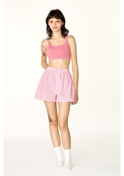 Pembe Çizgili Boxer Şort fırsatları
