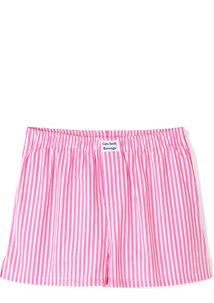 Pembe Çizgili Boxer Şort