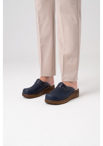 Lacivert Vivacolor Klasik Kadın Sabo Terlik Ortopedik Doktor Hemşire Hastane Terliği modelleri