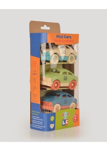 Minik 3' Lü Arabalar Seti Rengarenk indirimleri