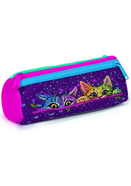 Coral High Kids Mor Pembe Kedi Desenli 3’lü Okul Çanta Seti SET0123732 modelleri