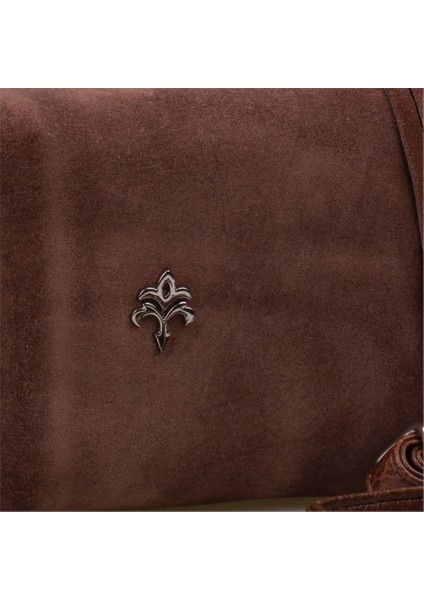 Kahverengi Dandelion Nubuk Deri Kadın Casual El Çantası fırsatları