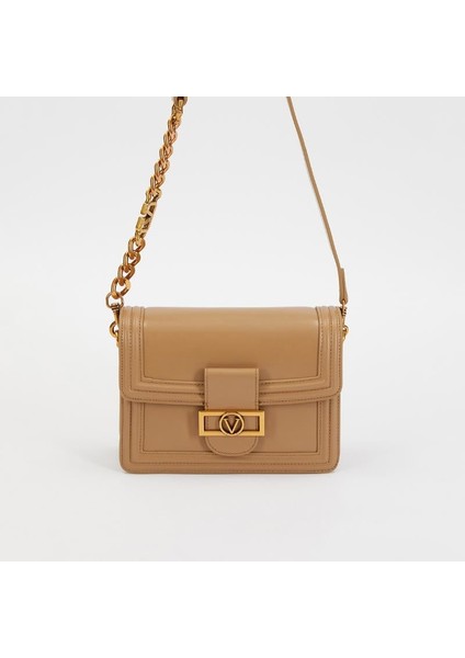 Kahverengi Klasik Çapraz Askı Kadın Küçük Boy Çanta