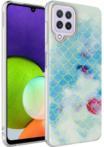 Galaxy M32 Kılıf Mbfx Bella Kapak-Mavi