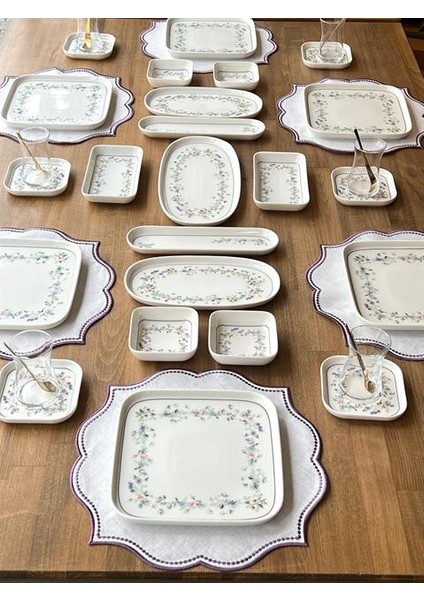Kahvaltı Takımı Orion Garden 35 Parça 6 Kişilik