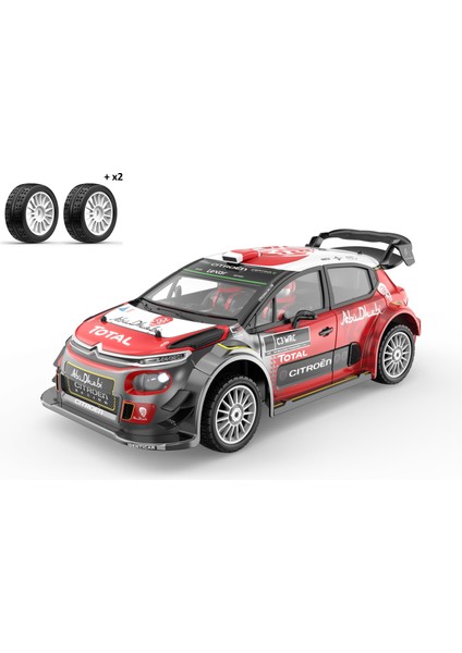 1/7 Citroen C3 Wrc 7303 Hyper Go 4x4 Fırçasız (Brushless) Motor ve Escli, Su Geçirmez (Waterproof) 2.4 Ghz. Uzaktan Kumandalı Ralli Aracı + 4 Adet Yedek Lastik