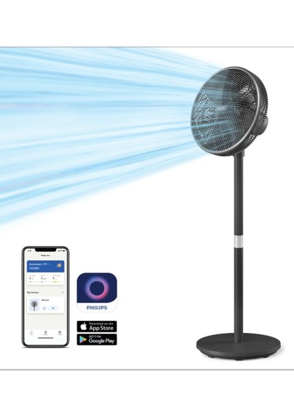 3000 Serisi Vantilatör Güçlü ve Ultra Sessiz, 19 Db 30 Metreye Kadar Etkili (Telefonla Kontrol)+ Uçucu Lavanta Yağı