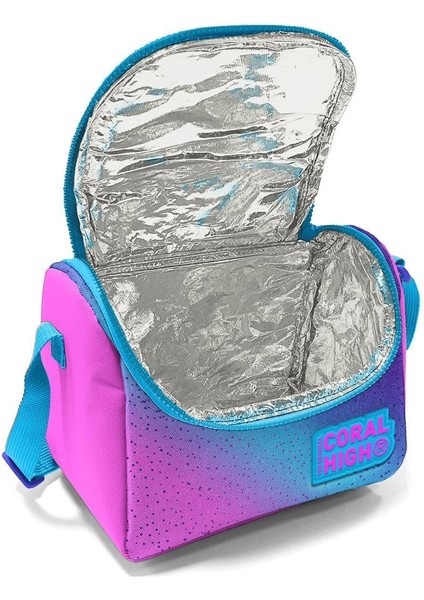 Coral High Kids Açık Pembe Mavi Kaplumbağa Desenli 3’lü Okul Çanta Seti SET0123497 fırsatları