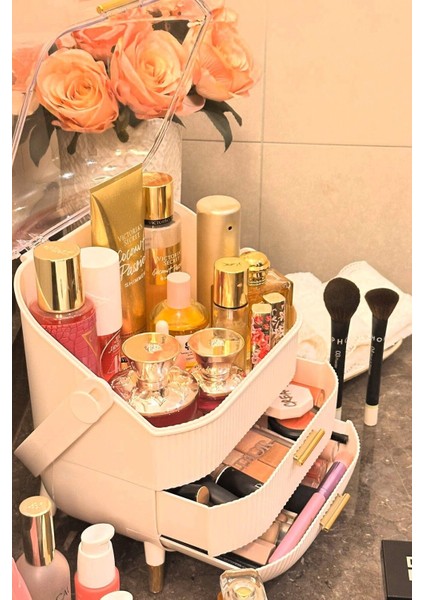 Çekmeceli Çok Amaçlı Düzenleyici, Şık Krem Renk Tasarım fiyatları